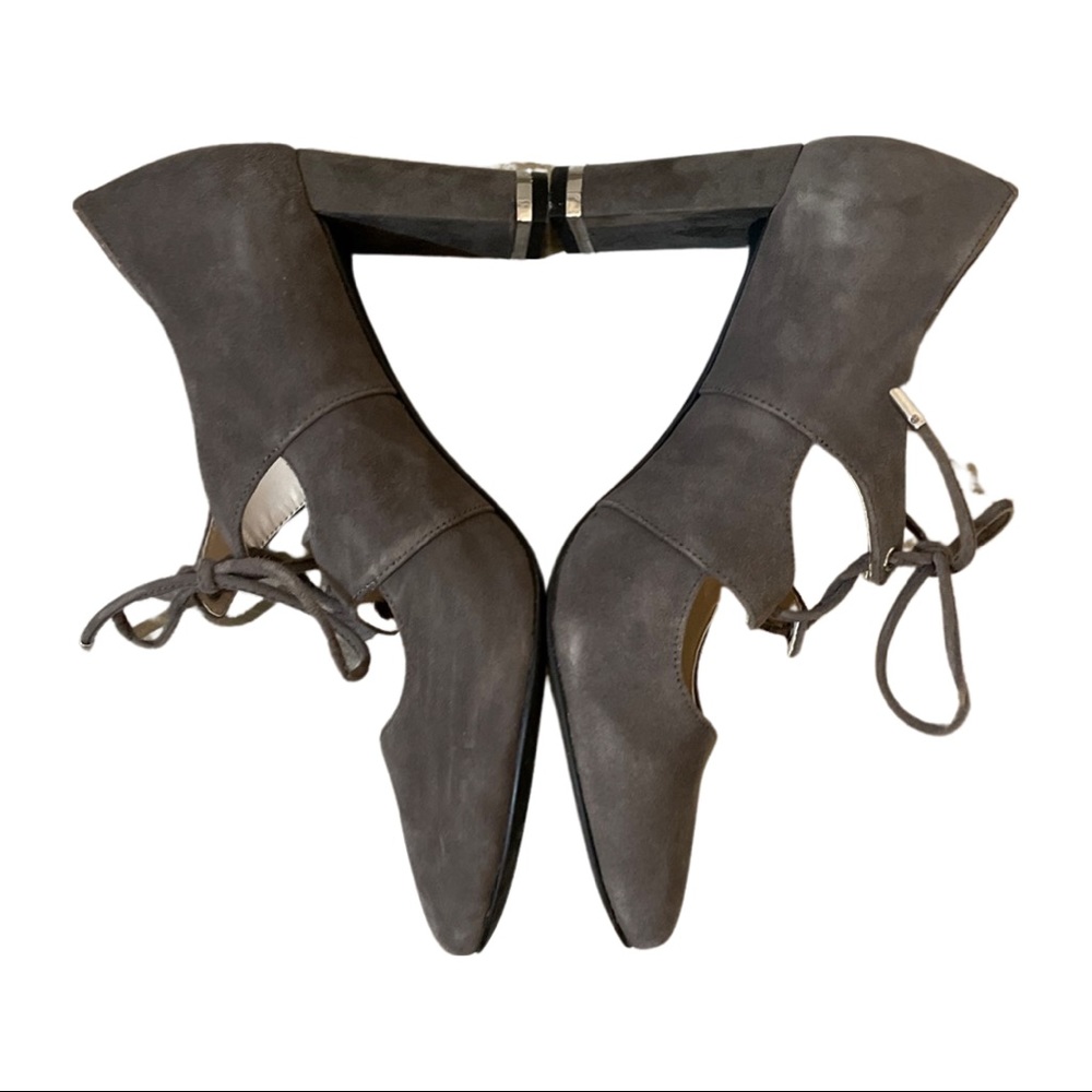 Alfani prima gray suede heels size 8.5